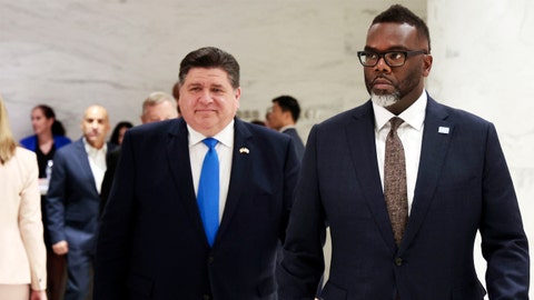 WATCH LIVE: Illinois Gov JB Pritzker, Chicago Mayor Brandon Johnson speak at news conference - Fox News