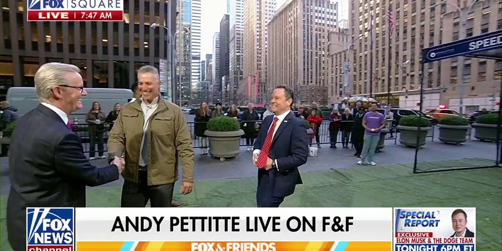 'Fox & Friends' hosts compete for the fastest pitch on Fox Square