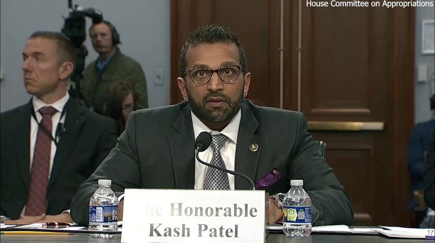 Patel testifies to House panel on Trump's proposed FBI budget