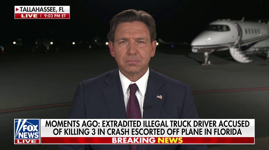 Gov. Ron DeSantis says the response to illegal migrant accused of killing 3 in crash is 'robust'