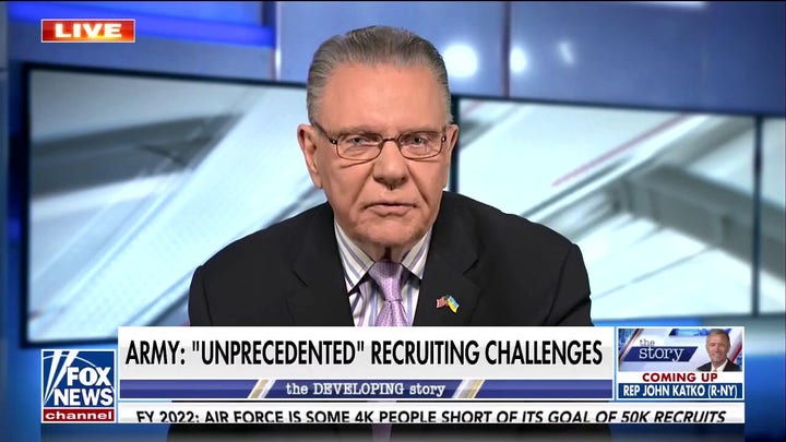 Gen. Jack Keane on the military's recruitment crisis: '75% of American youth are not qualified'