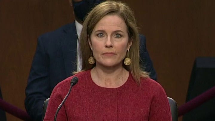 Amy Coney Barrett answers question on whether she'd be a 'female Scalia'