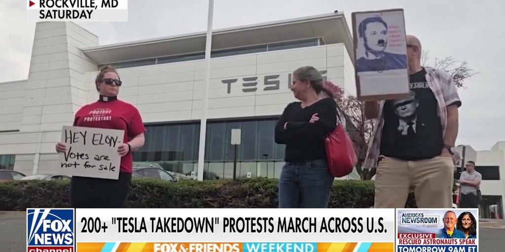 Over 200 'Tesla Takedown' protests erupt nationwide