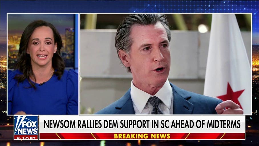 Newsom rallies Democrats in South Carolina ahead of high-stakes midterms