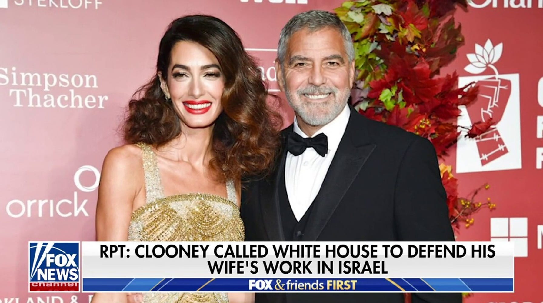 George Clooney's Phone Call to White House Defends Wife's Work in Israel