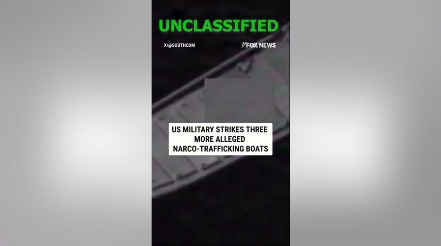 US military STRIKES THREE more alleged narco-trafficking boats