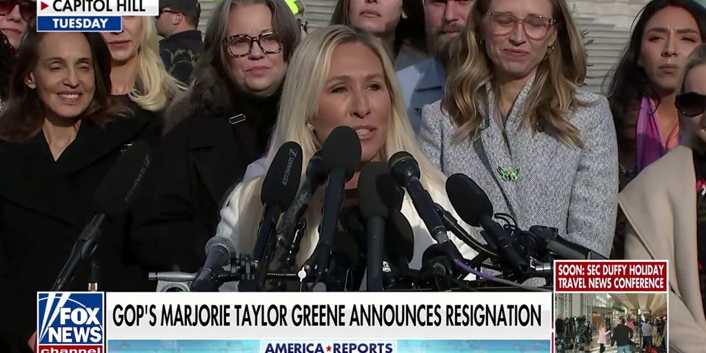 GOP's Marjorie Taylor Greene denies reports of bid for White House after announcing resignation