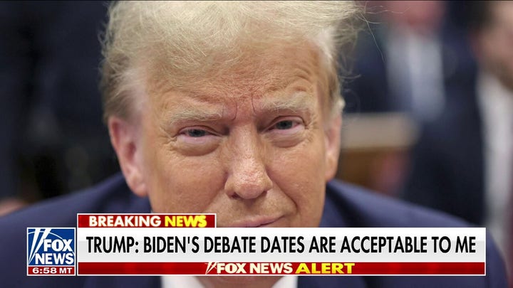 Trump responds to Biden debate challenge: ‘I’m ready to go’