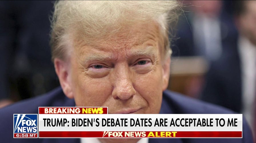 Trump responds to Biden debate challenge: ‘I’m ready to go’