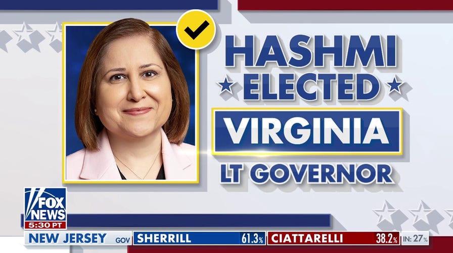 Fox News projects Ghazala Hashmi as Virginia’s next lieutenant governor