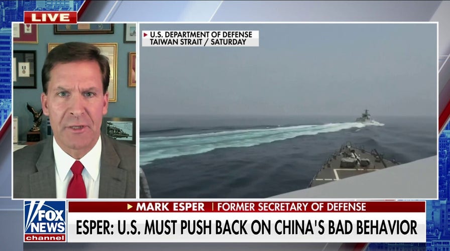 US must ‘push back’ against China’s behavior: Mark Esper