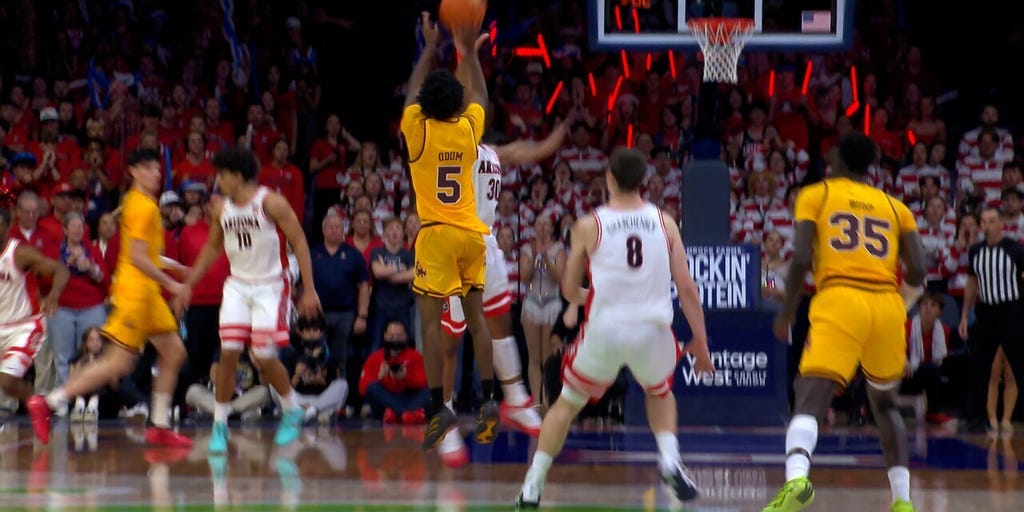 Arizona State's Moe Odum drills DEEP 3 and draws foul for 4-point play vs. Arizona