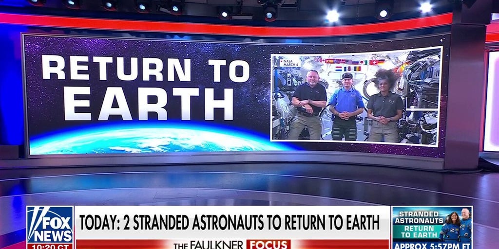 Stranded NASA astronauts begin journey home