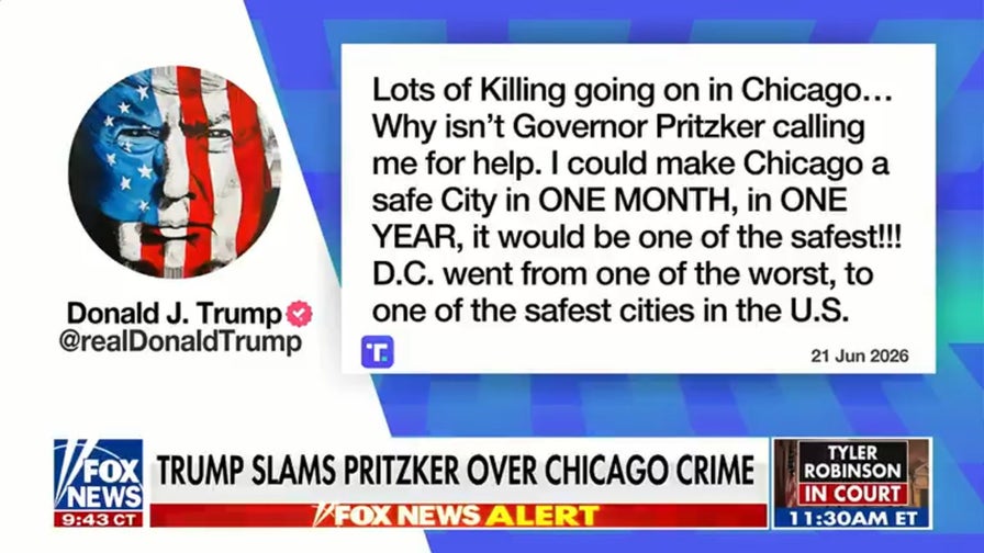 Trump slams Illinois governor over Chicago crime