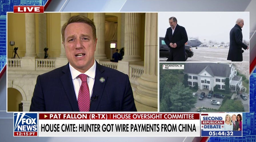 Biden had intimate knowledge of Hunter's China payments: Rep. Pat Fallon