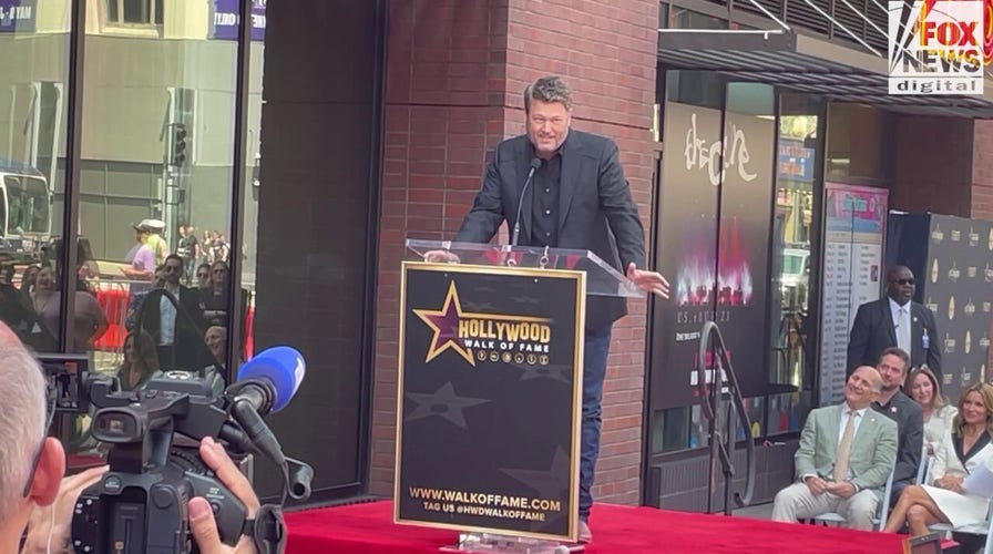 Blake Shelton accepts star on Hollywood Walk of Fame