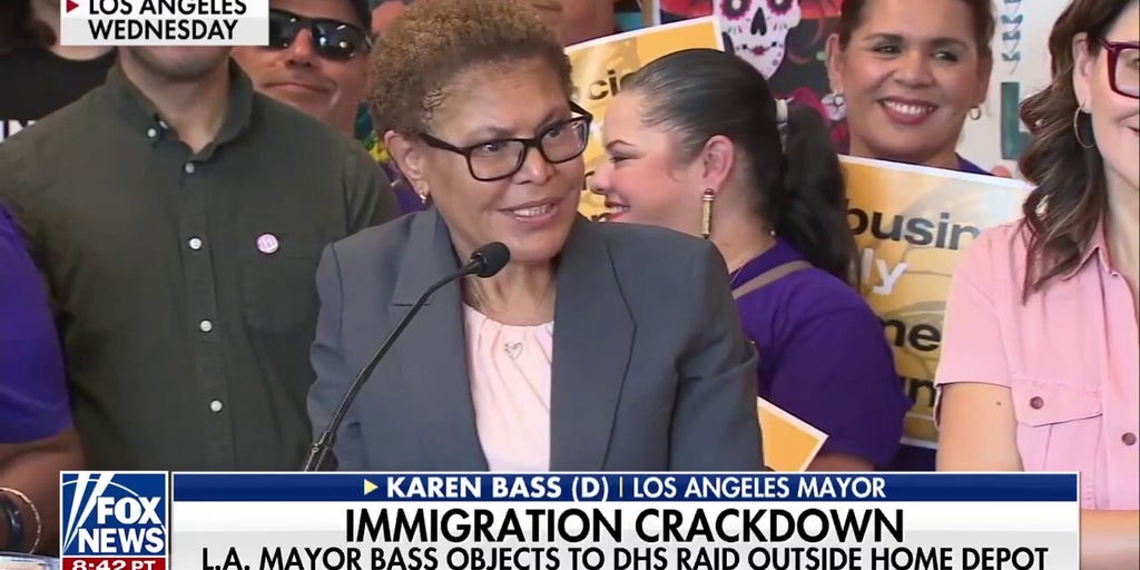 LA Mayor Bass blasts immigration raid, accuses officers of racial profiling