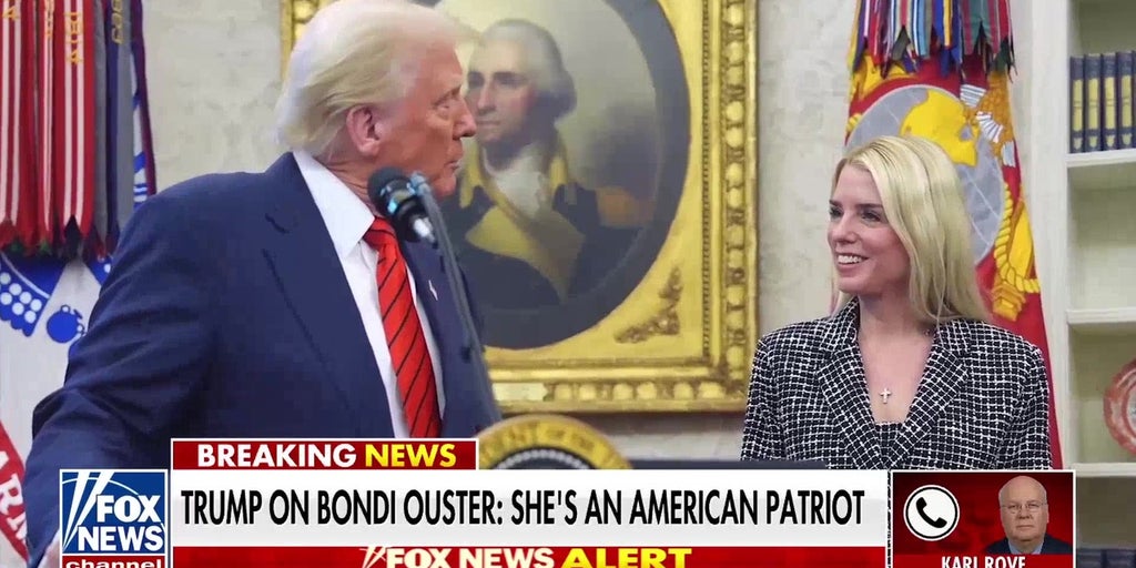 President Trump was clearly dissatisfied with Bondi’s handling of Epstein case, Karl Rove says