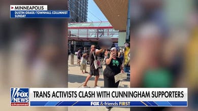 Trans activists clash with Sophie Cunningham supporters at WNBA game