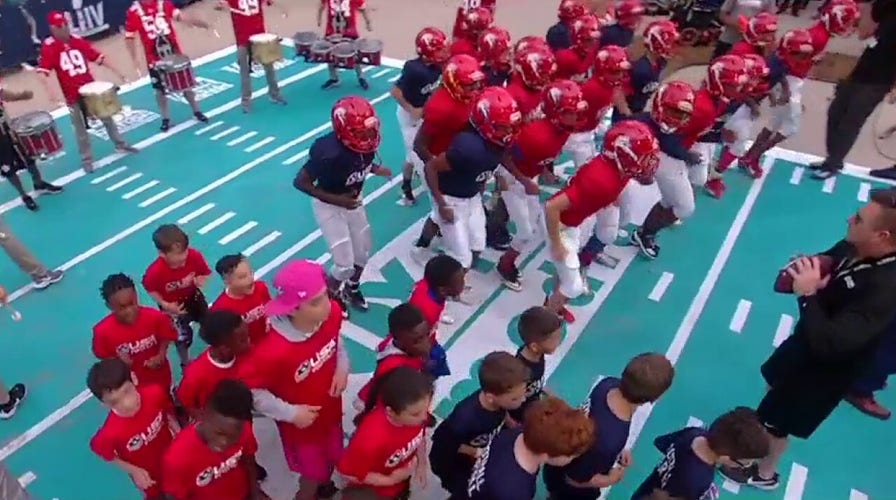 USA youth football team runs drills on ‘Fox and Friends’