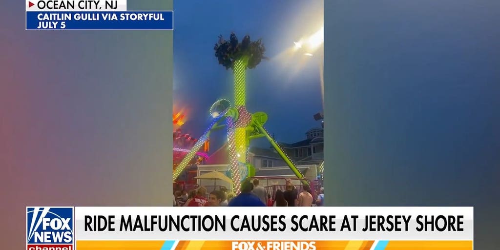 Jersey Shore ride malfunction leaves riders stuck upside down