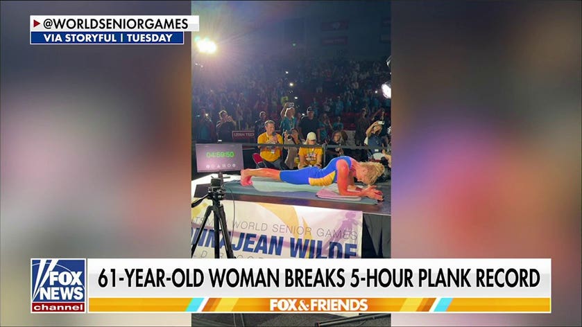 61-year-old woman shatters hours-long plank world record