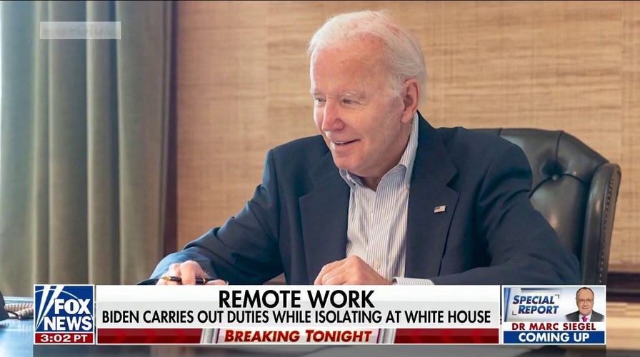 Biden, with COVID, makes unscheduled virtual appearance to talk about gas prices