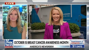 Mobile mammogram van on FOX Square for Breast Cancer Awareness Month