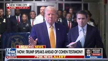 Trump speaks outside of the courthouse ahead of day 2 of Michael Cohen’s testimony