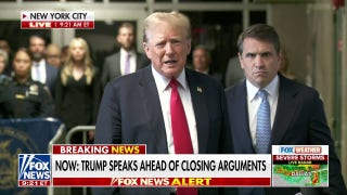 Trump speaks before closing arguments: 'I'm here because of crooked Joe Biden' - Fox News