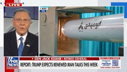 Jack Keane says Iranian regime is on its 'heels' in conflict with US