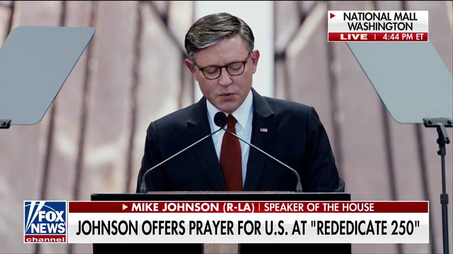 Speaker Johnson prays for Americans at ‘Rededicate 250’