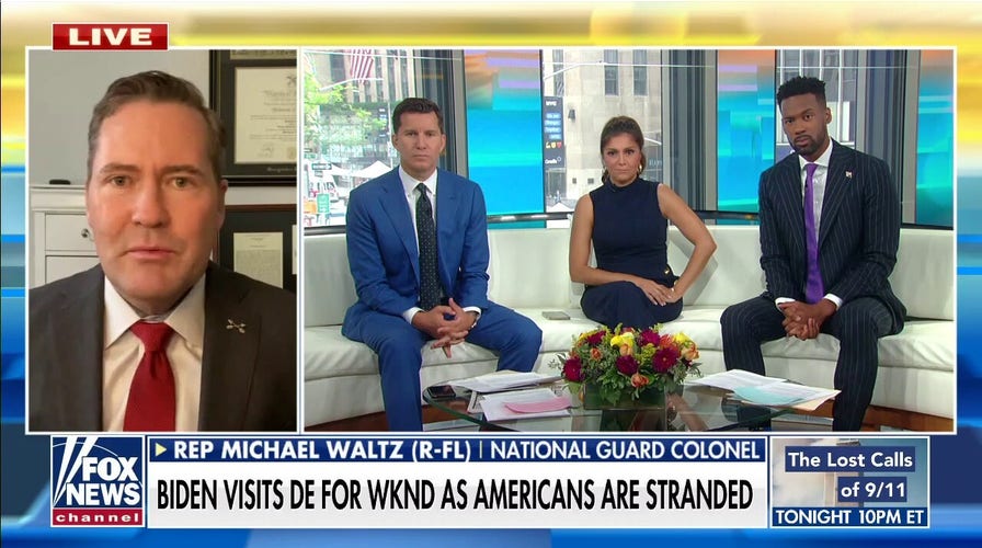 Rep. Waltz rips Biden for leaving Americans, allies in Afghanistan: 'Unforgiveable, unconscionable'
