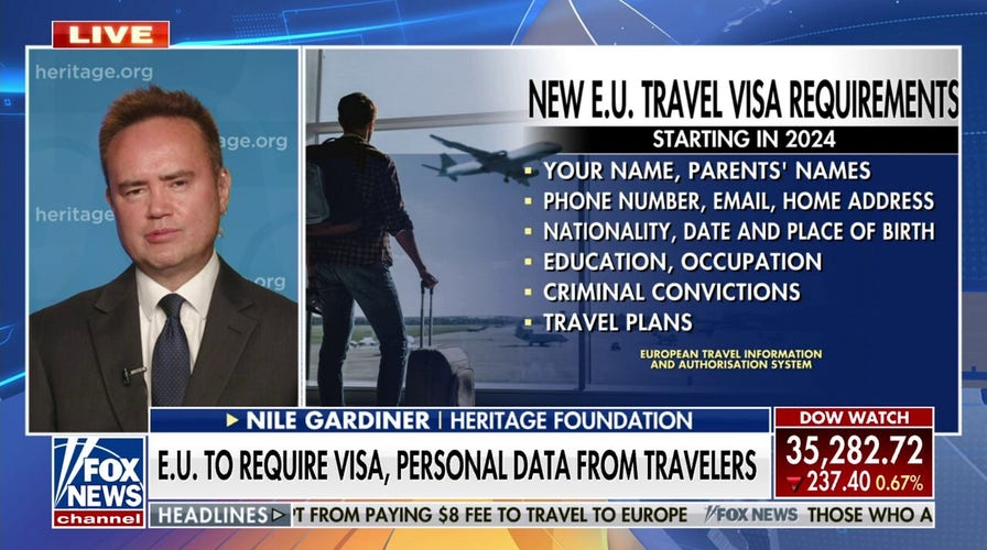 Threat exists for EU officials to weaponize visa requirements: Nile Gardiner
