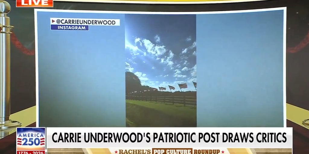 Leftists rip Carrie Underwood for patriotic flag display