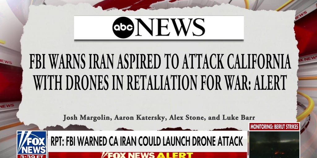 FBI warned police departments Iran eyed drone attack on the West Coast: Report