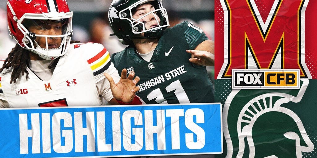 Maryland Terrapins vs. Michigan State Spartans Highlights | FOX College Football