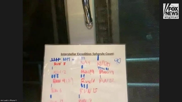  Each vial is one of 50 total samples of spherules found during the expedition