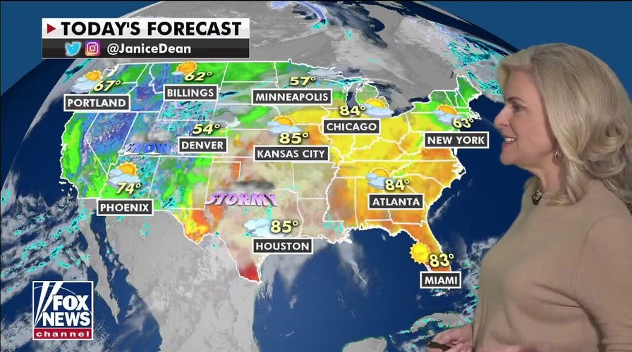 National weather forecast, April 27