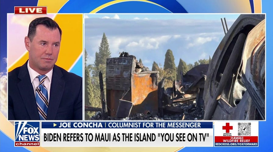 Joe Concha shreds Biden's apathy toward Maui wildfires: This is 'his Katrina'