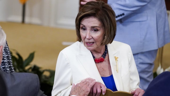 Nancy Pelosi spotted at White House event without face covering