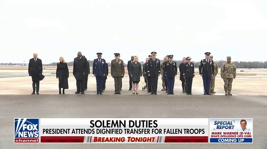 Biden attends dignified transfer for fallen soldiers