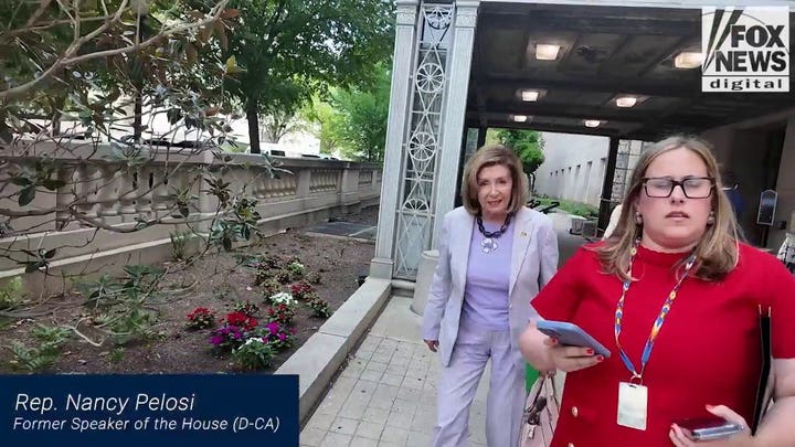 Pelosi dodges questions about husband's hit-and-run before staffer ends exchange: 'That's enough' - Fox News