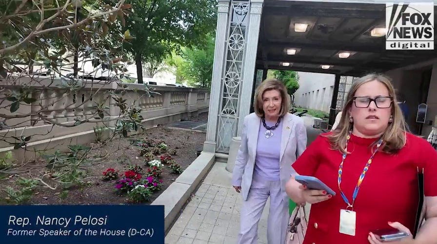 Pelosi dodges questions about husband's hit-and-run before staffer ends exchange: 'That's enough'