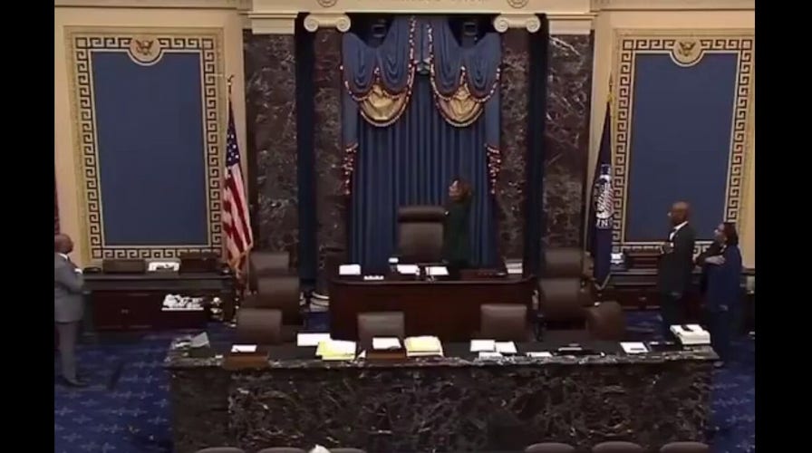 Vice President Harris appears to flub the Pledge of Allegiance