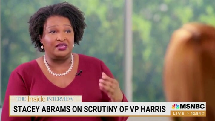 Stacey Abrams blames scrutiny of Kamala Harris on 'misogyny and racism'