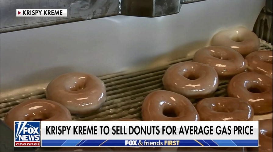Krispy Kreme sells a dozen donuts for same as average gas price