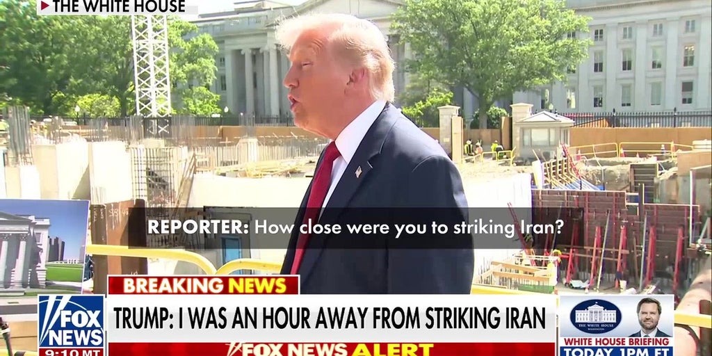 Trump warns he was 'an hour away' from striking Iran