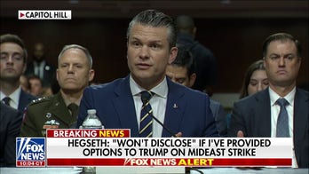 Hegseth won't disclose if he's advised Trump on Mideast strike options