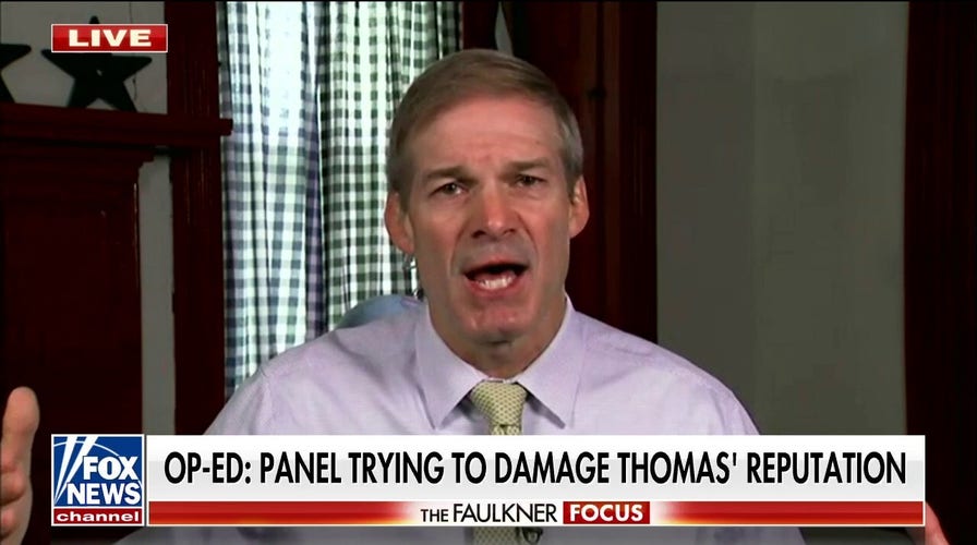 Jim Jordan on January 6th Committee targeting Clarence Thomas and wife